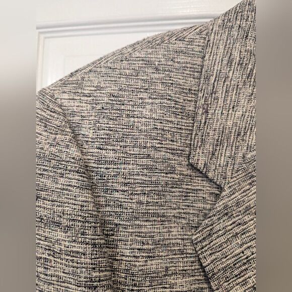 Bert Pulitzer Men’s Sz 44R Gray White 100% Silk Tweed 2 Button Blazer Old Money - Picture 3 of 10